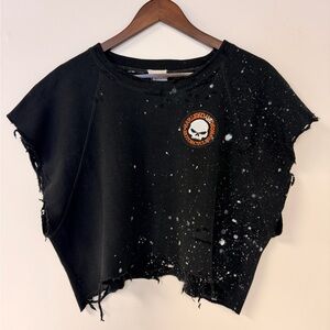 Harley Patch Cutoff Sweatshirt